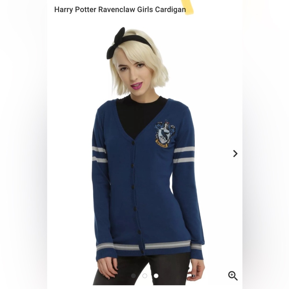 Hot Topic Harry Potter Ravenclaw Cardigan Sweater